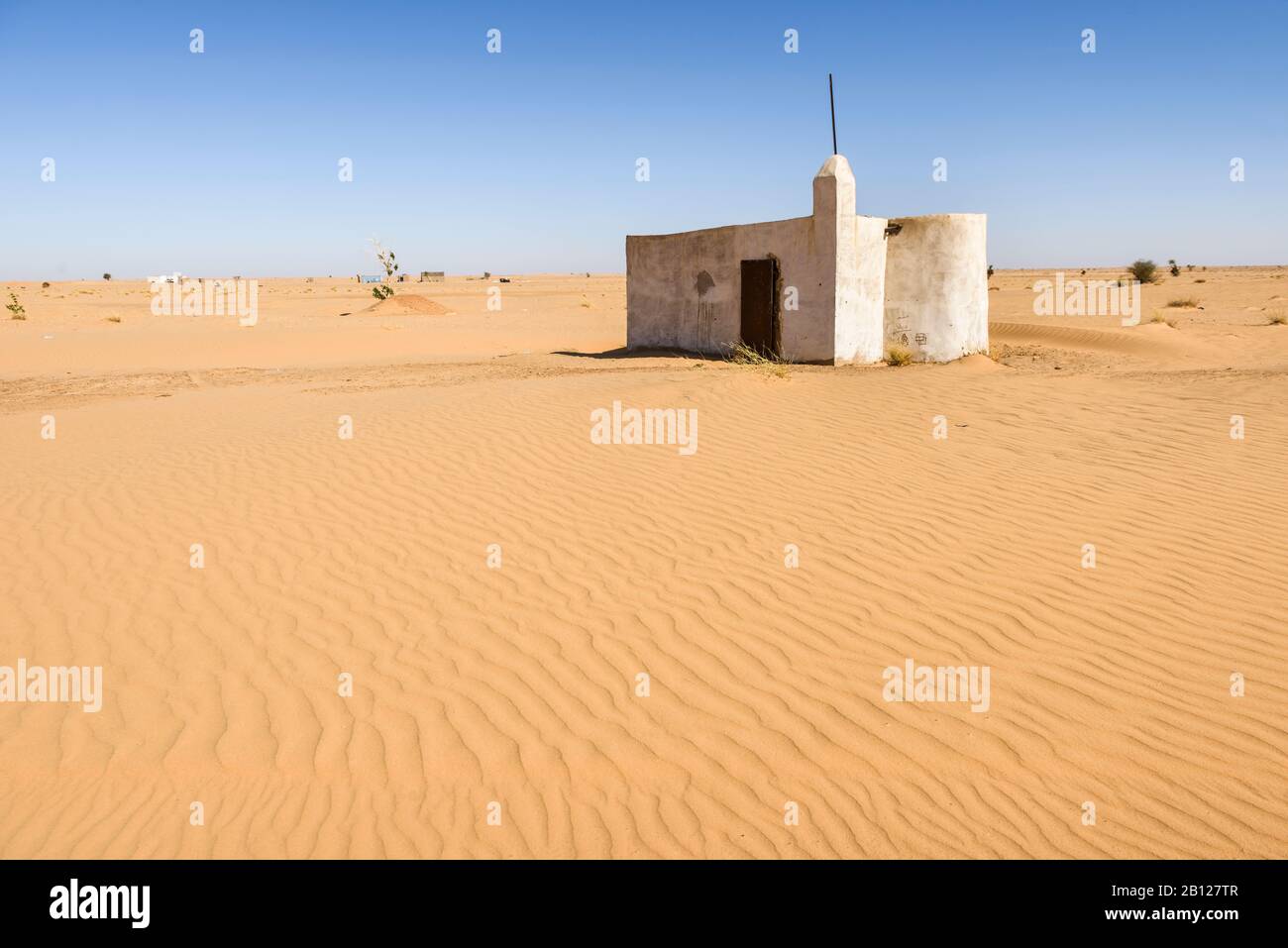 Villaggi del deserto del Sahara, Mauritania Foto Stock