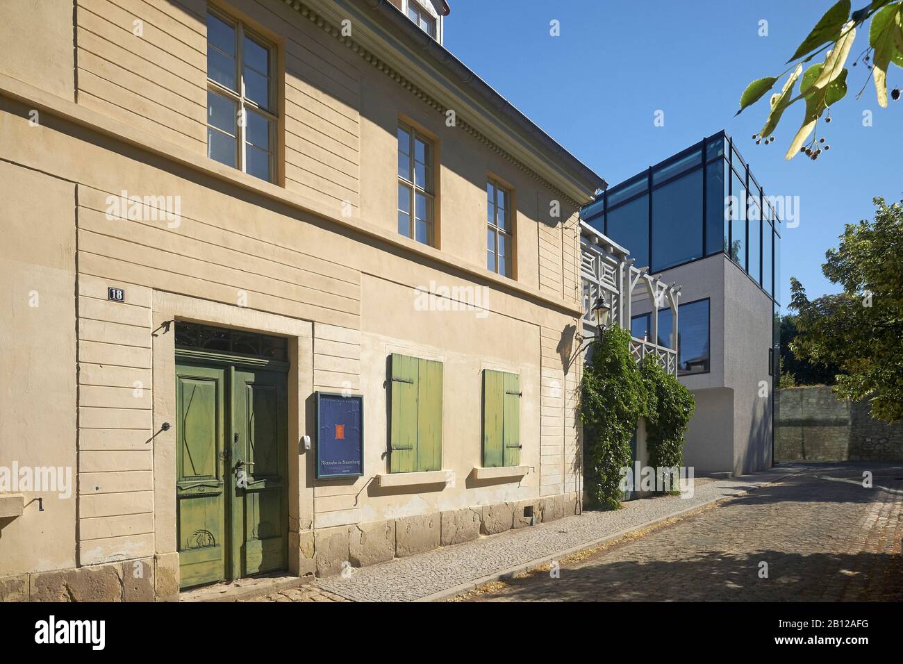 Nietzsche House e centro di documentazione, Naumburg / Saale, Sassonia-Anhalt, Germania Foto Stock
