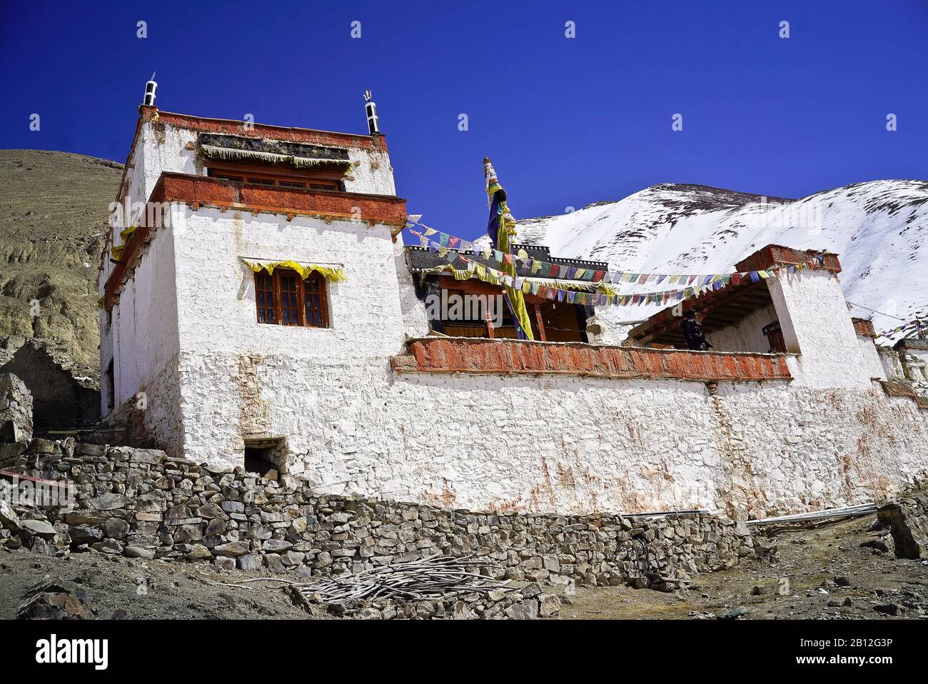 Rumbak villaggio. Parco Nazionale di Hemis. Himalaya. Ladakh, India Foto Stock