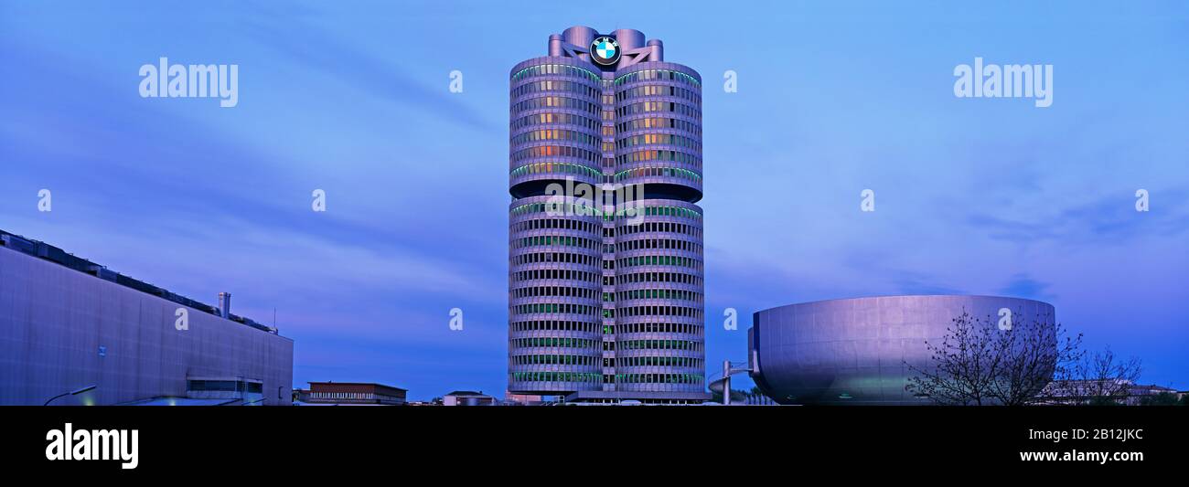 Sede Bmw,Monaco,Germania Foto Stock