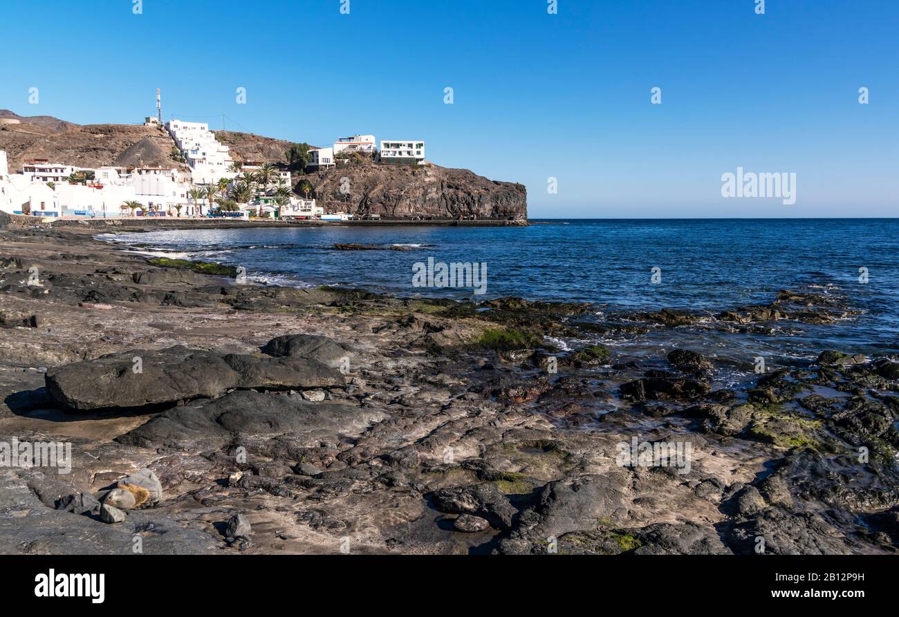 Costa In Città Las Playitas, Fuerteventura, Isole Canarie Foto Stock
