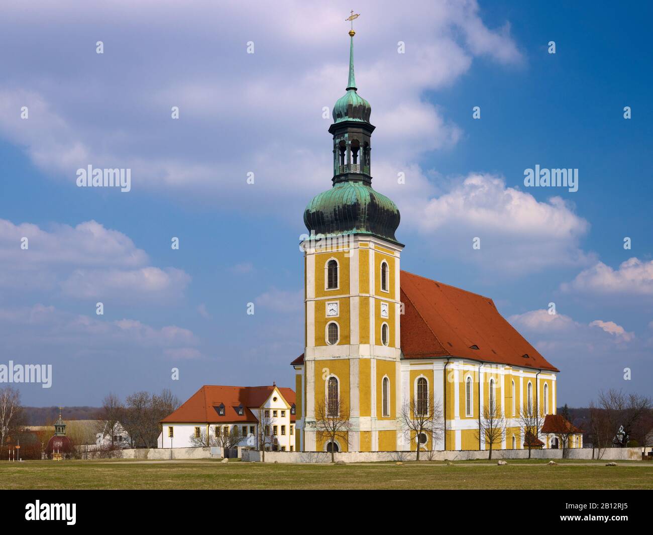 Chiesa barocca di pellegrinaggio a Rosenthal, alta Lusazia, Sassonia, Germania Foto Stock