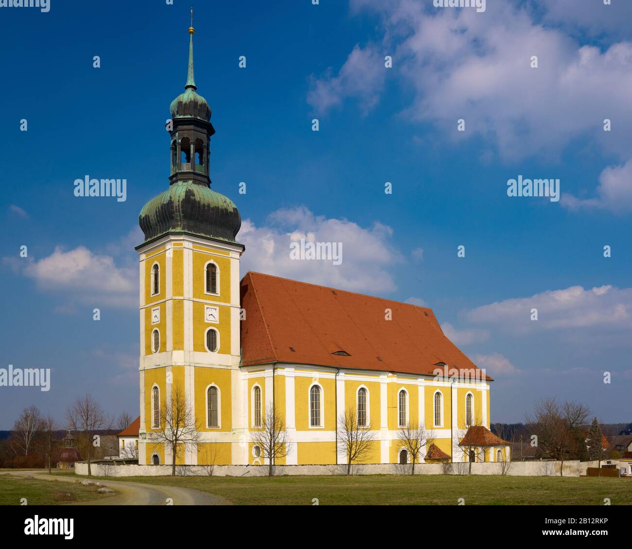 Chiesa barocca di pellegrinaggio a Rosenthal, alta Lusazia, Sassonia, Germania Foto Stock