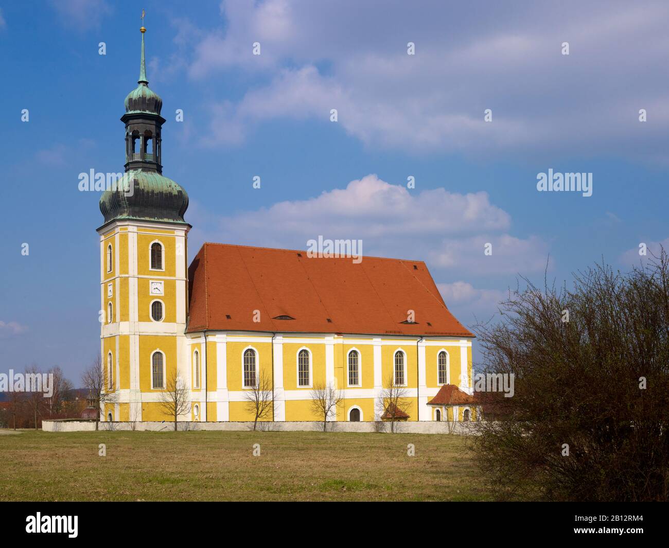 Chiesa barocca di pellegrinaggio a Rosenthal, alta Lusazia, Sassonia, Germania Foto Stock