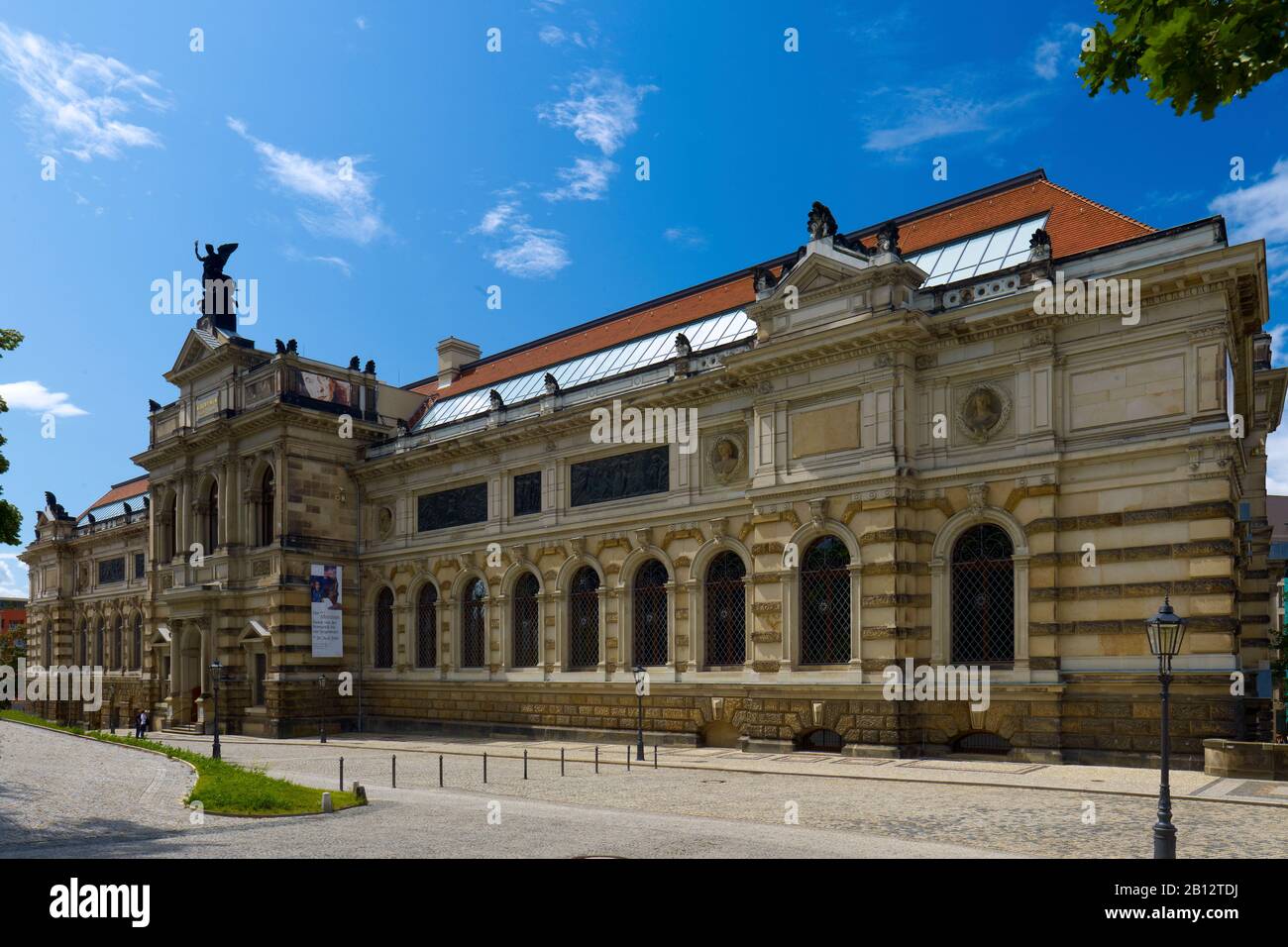 L'Albertinum Sulla Terrazza Brühl,Dresda,Sassonia,Germania Foto Stock