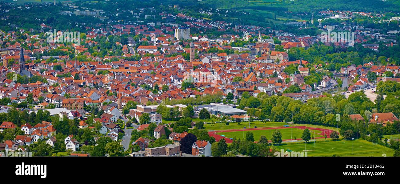 Il centro della città di Eschwege, Werra-Meissner-Kreis, Hesse, Germania Foto Stock
