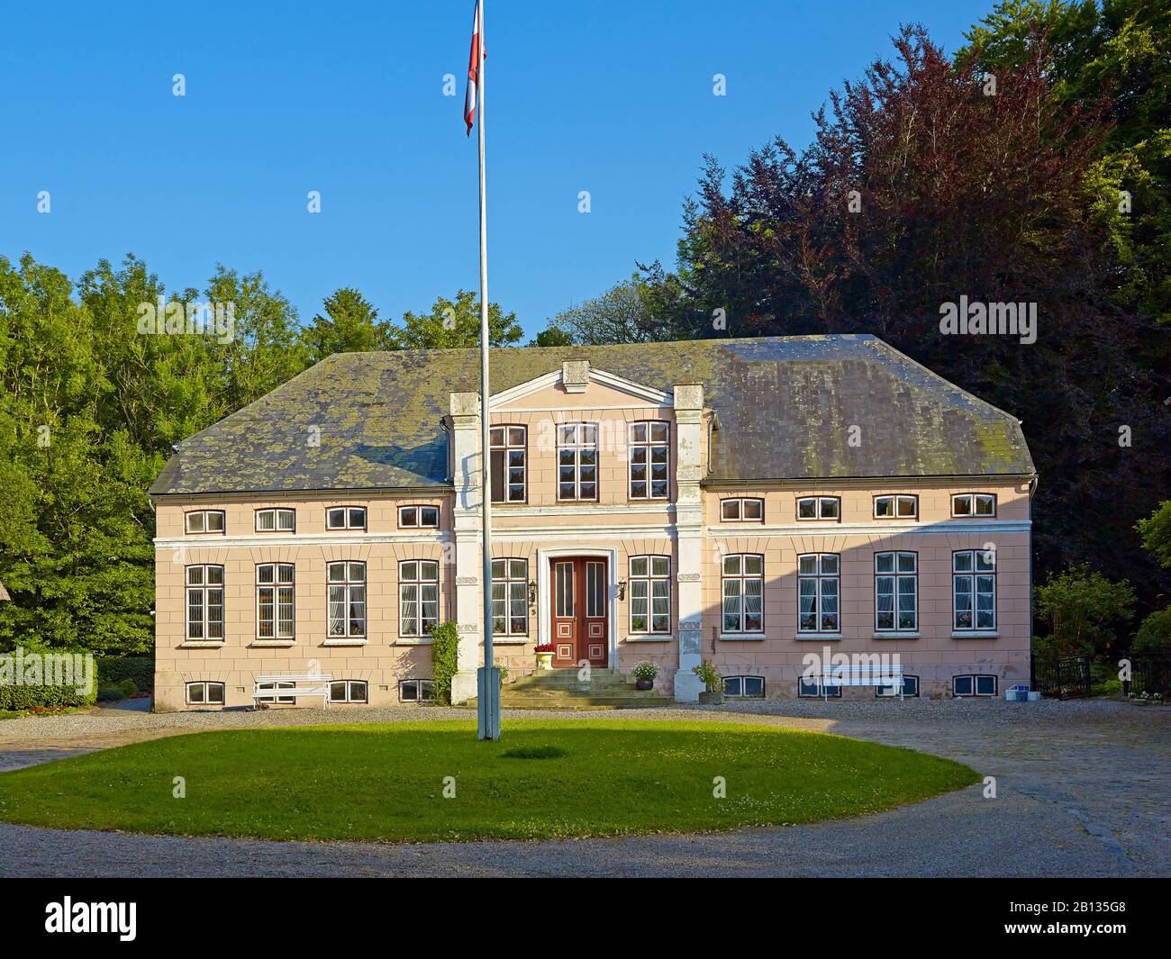 Fattoria al museo all'aperto pesca a Unewatt, Schleswig-Flensburg District, Schleswig-Holstein, Germania Foto Stock