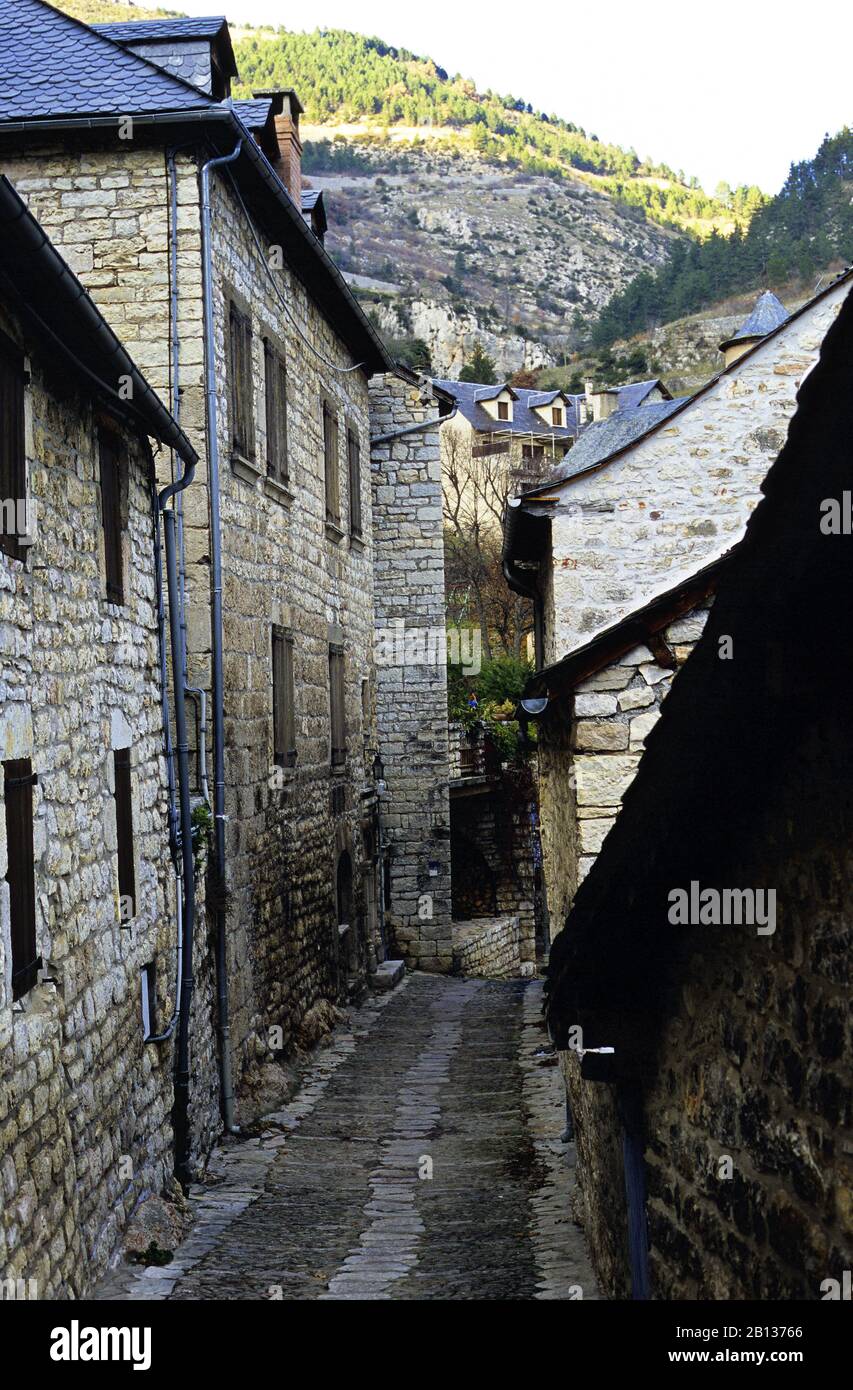 Sainte Enimie. Le gole del Tarn. Lozere. Languedoc-rousseillon. Francia Foto Stock
