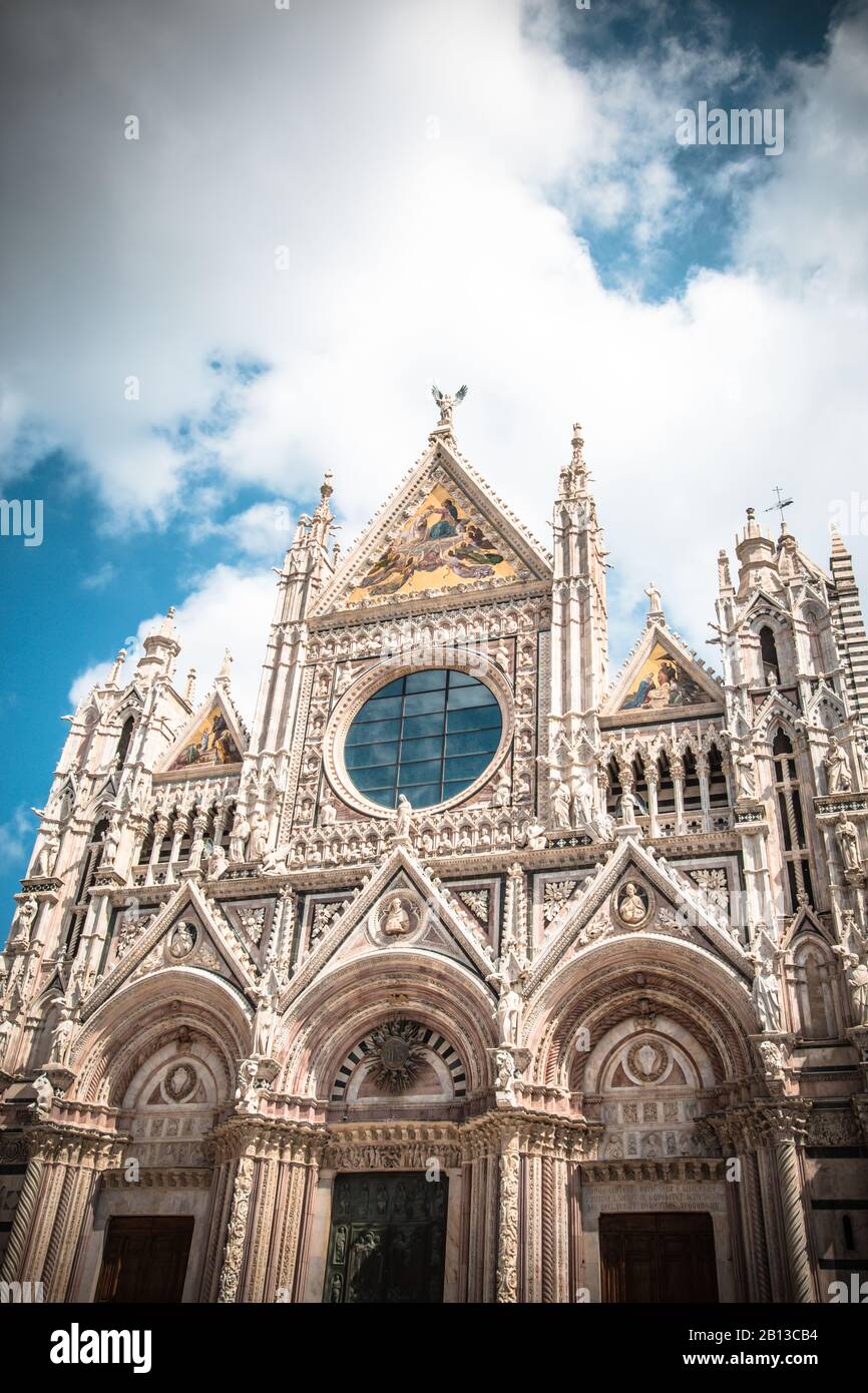 Duomo Di Siena, Italia. Cattedrale Metropolitana di Santa Maria Assunta Foto Stock