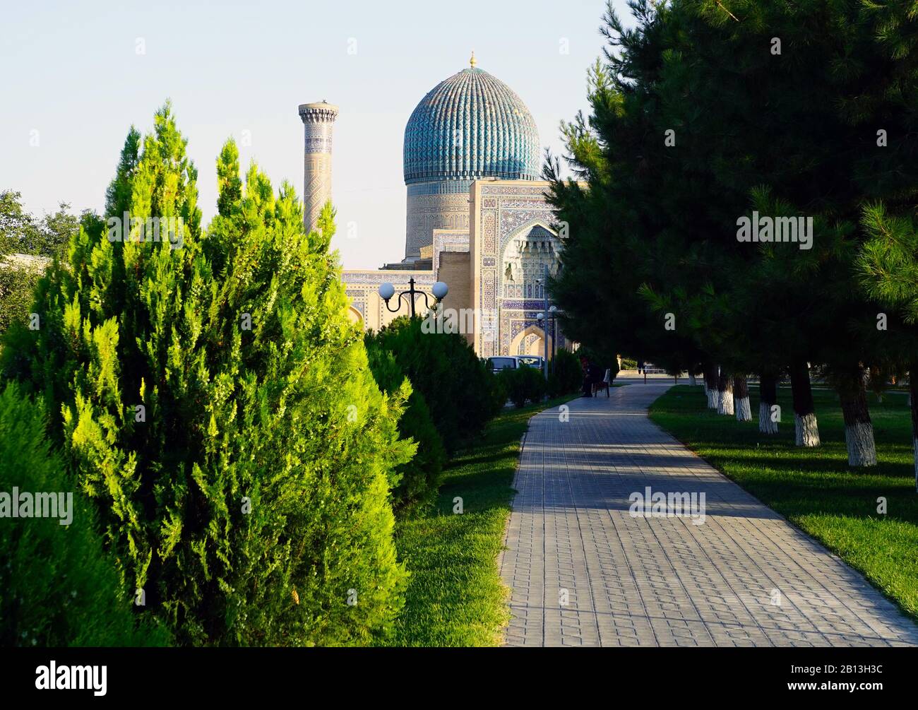 Il mausoleo di Amir Timur a Samarcanda, Uzbekistan Foto Stock