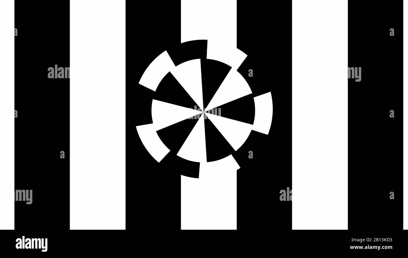 Le strisce bianche e nere. Generata da computer sfondo astratto, 3D render Foto Stock