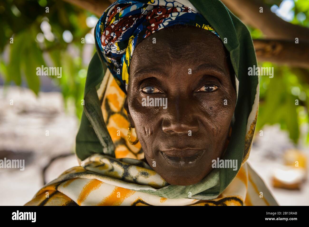 Mandinka Donna, La Gambia Foto Stock