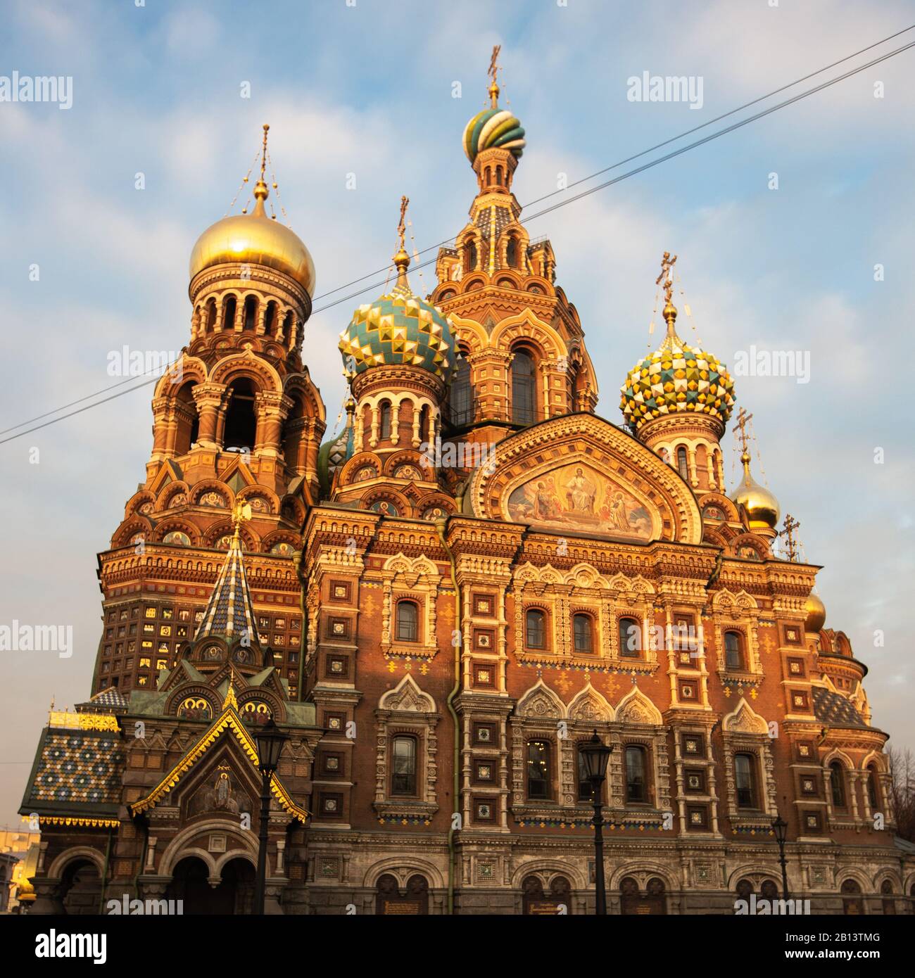 Chiesa del Salvatore sul sangue versato a San Pietroburgo, Russia. Foto Stock