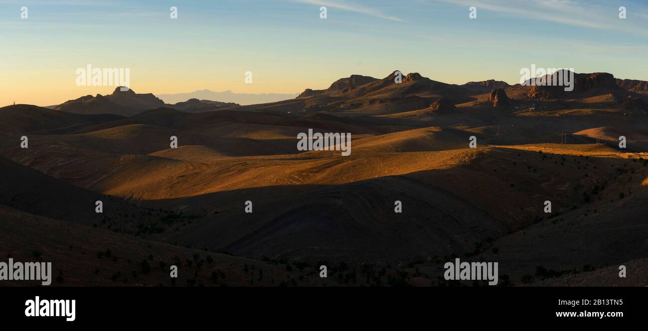 Paesaggi o l'Anti-Atlas. Marocco Foto Stock