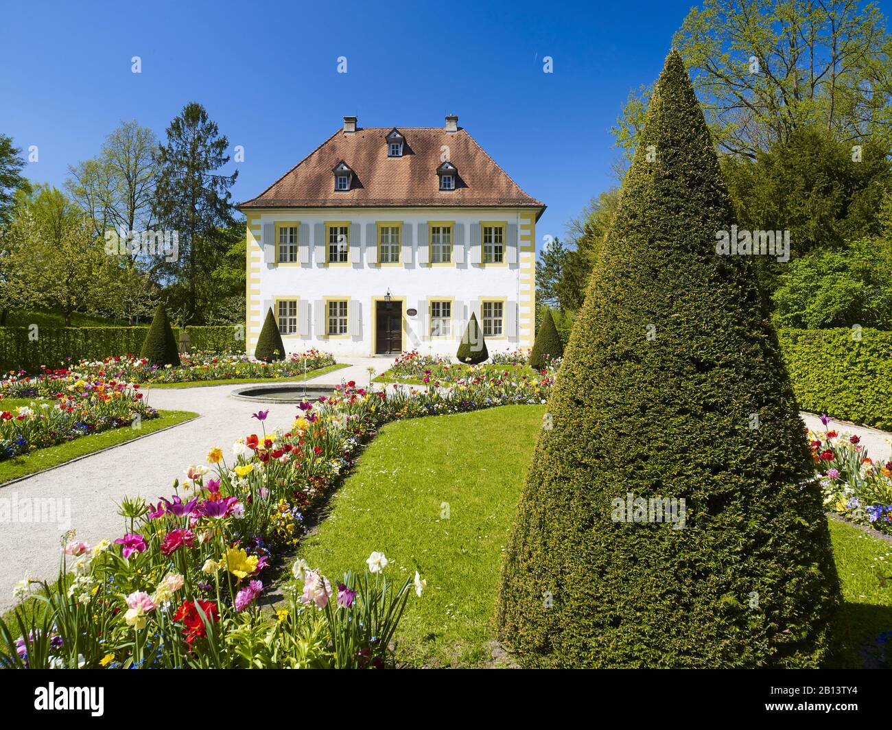 Monplaisir Al Giardino Hermitage A Bayreuth, Alta Franconia, Baviera, Germania Foto Stock