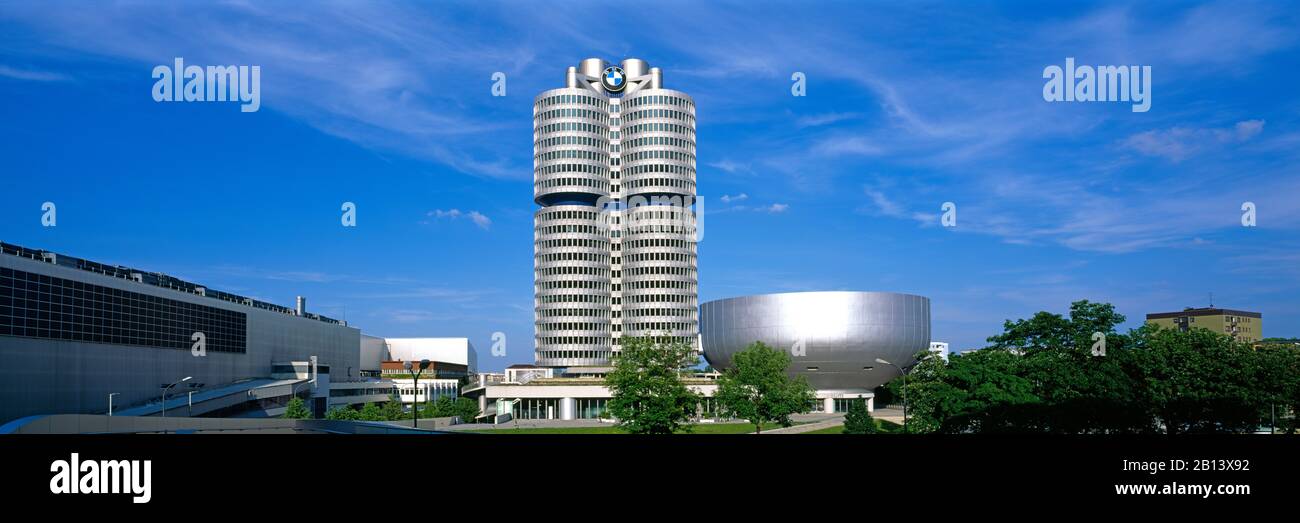Sede Bmw,Monaco,Baviera,Germania Foto Stock