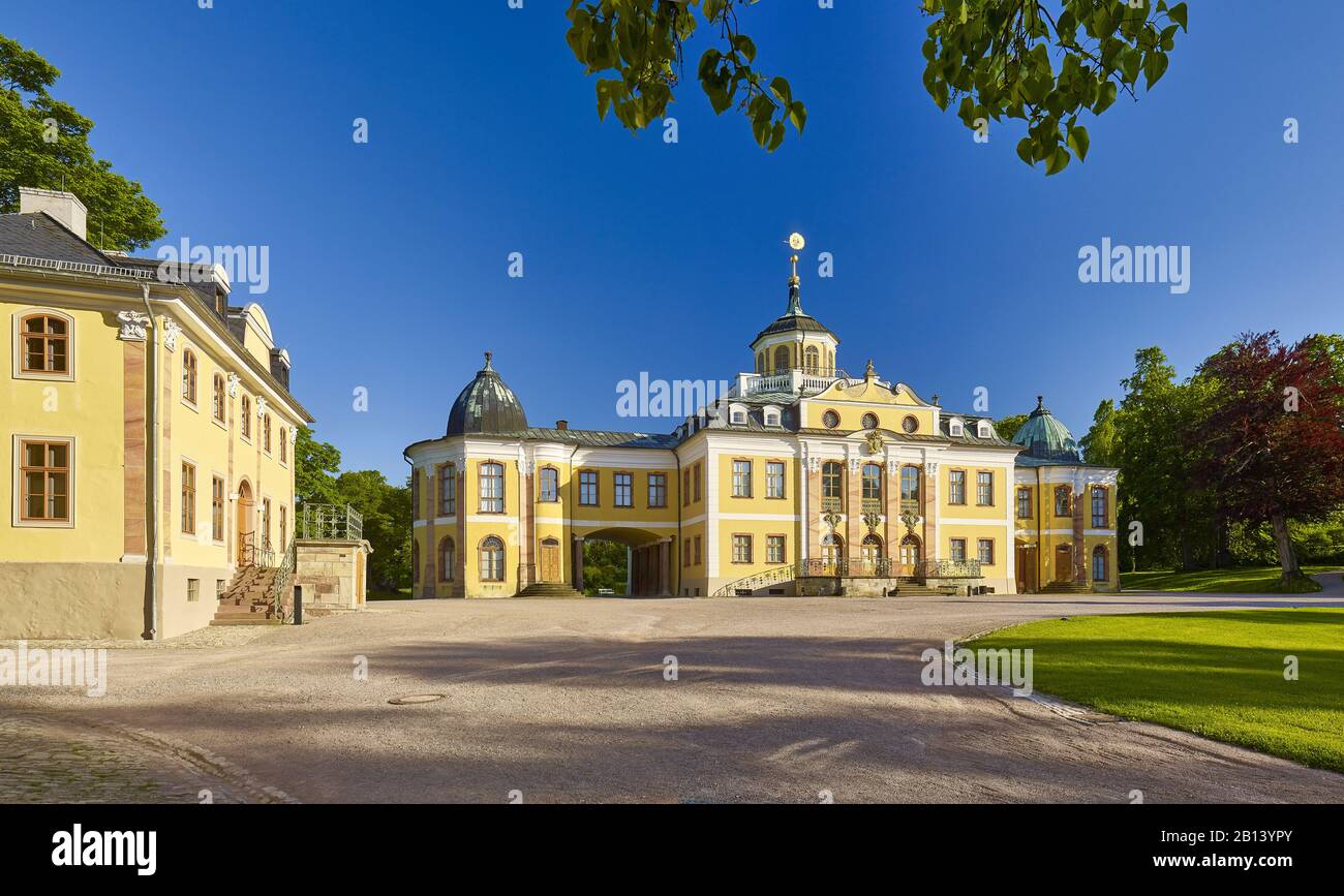 Palazzo Belvedere Nei Pressi Di Weimar, Turingia, Germania Foto Stock