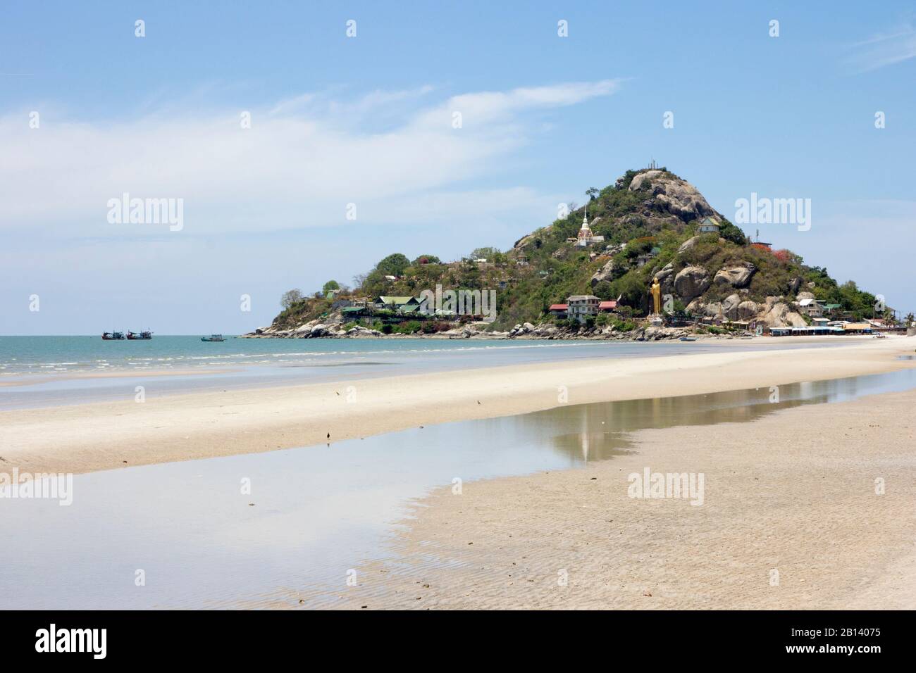 Monkey montagna e spiaggia Hua Hin, Thailandia Foto Stock