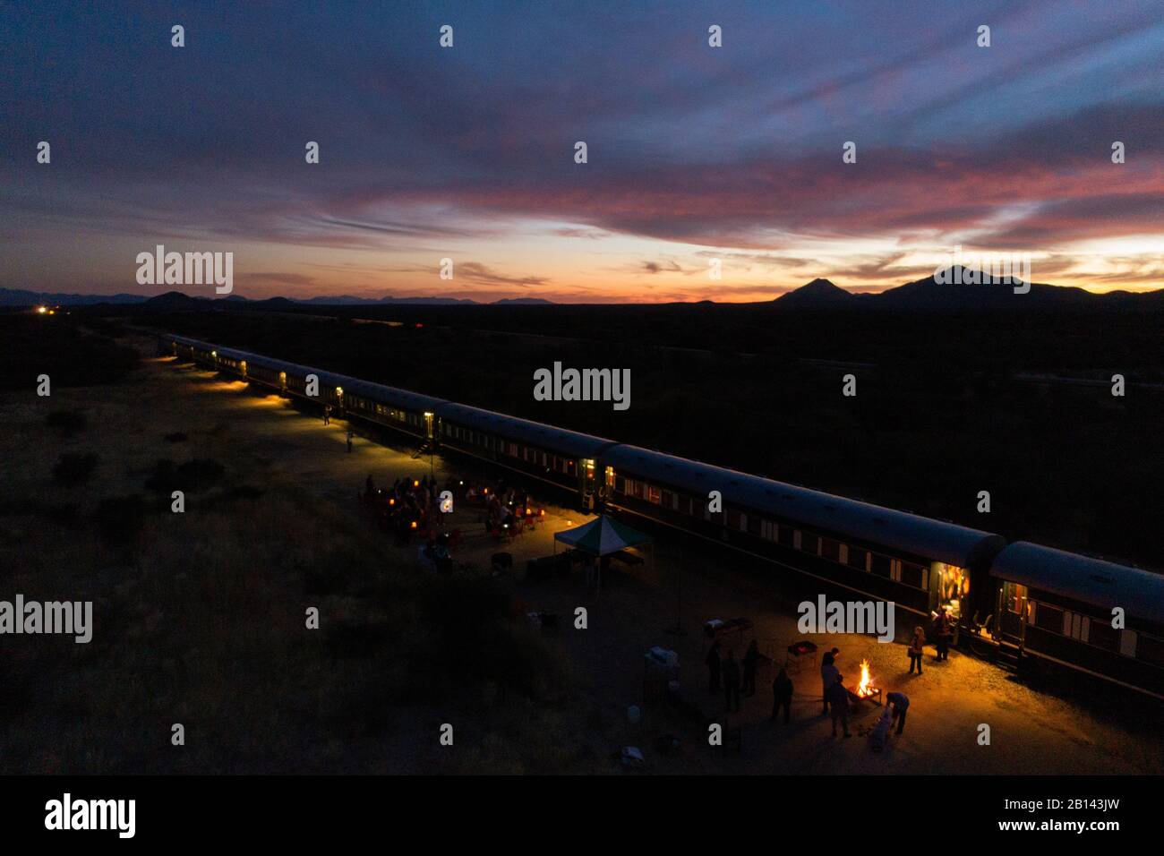 African Explorer, treno speciale, Namibia, Africa Foto Stock