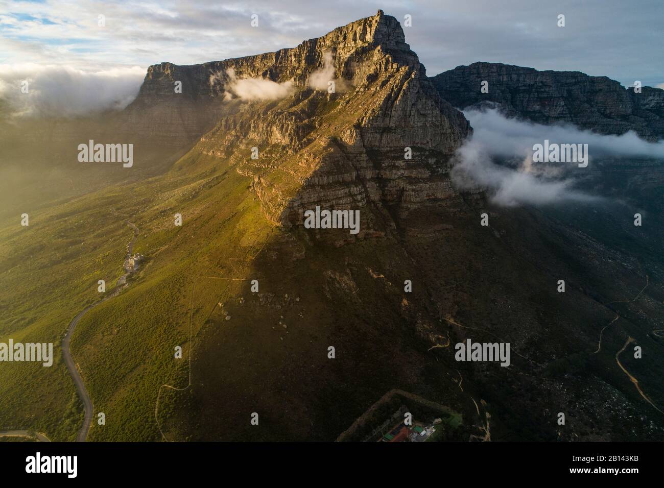 La Table Mountain e Cape Town, Sud Africa Foto Stock