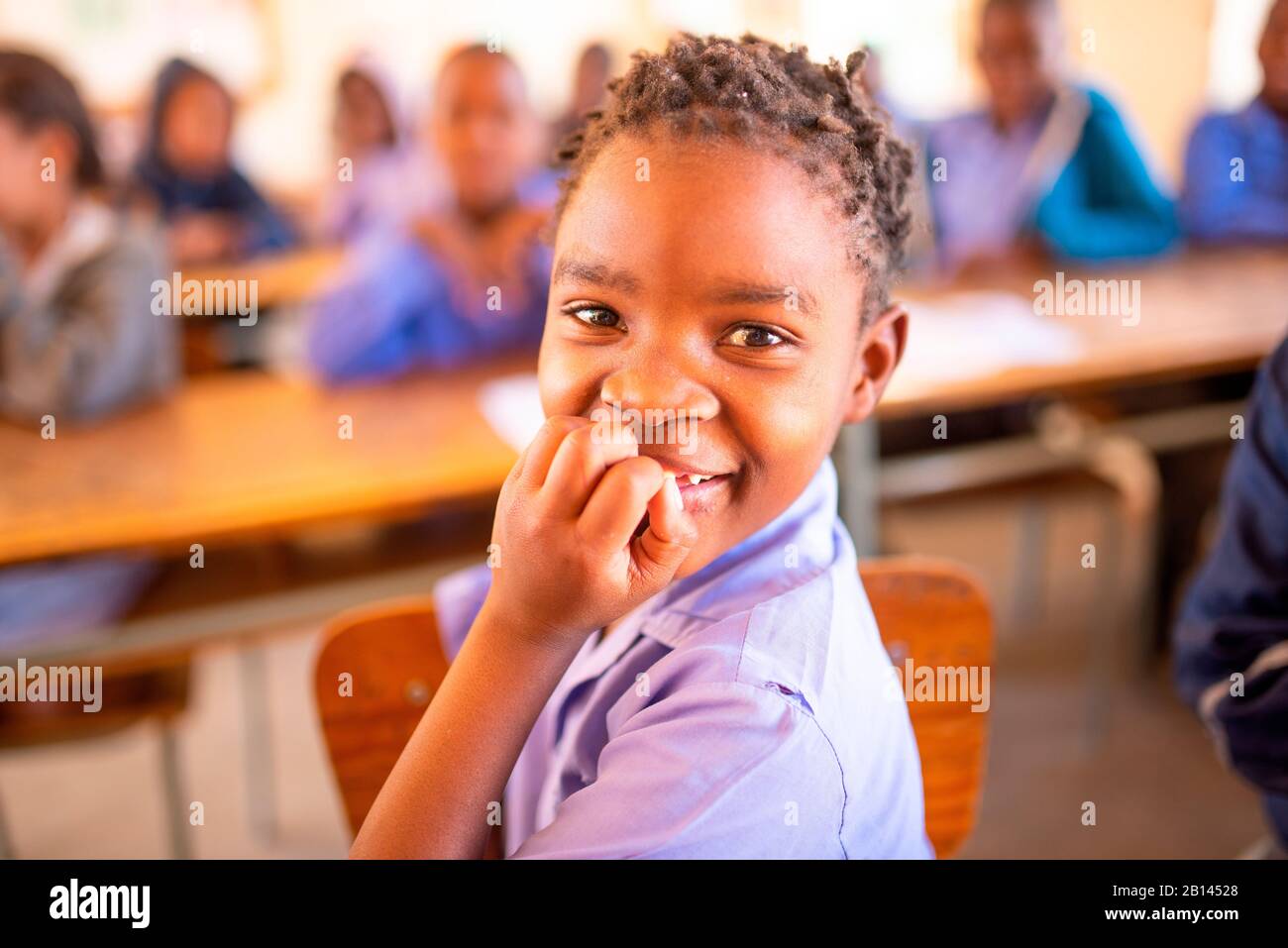 Bambini africani in una scuola Foto Stock