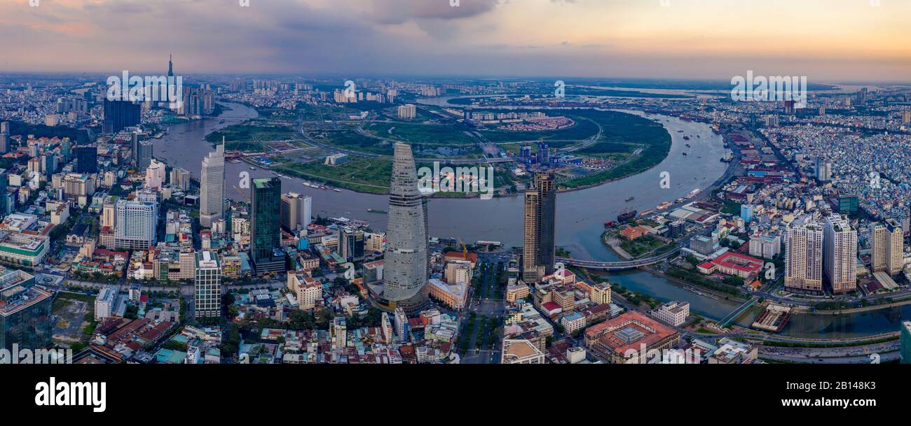 Saigon, 13 milioni di metropoli, Vietnam Foto Stock