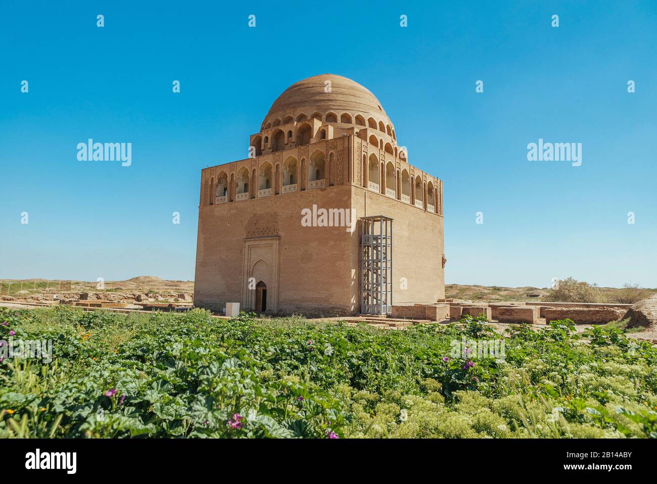 Sultan Sandschar Mausoleo, Merw, Turkmenistan Foto Stock