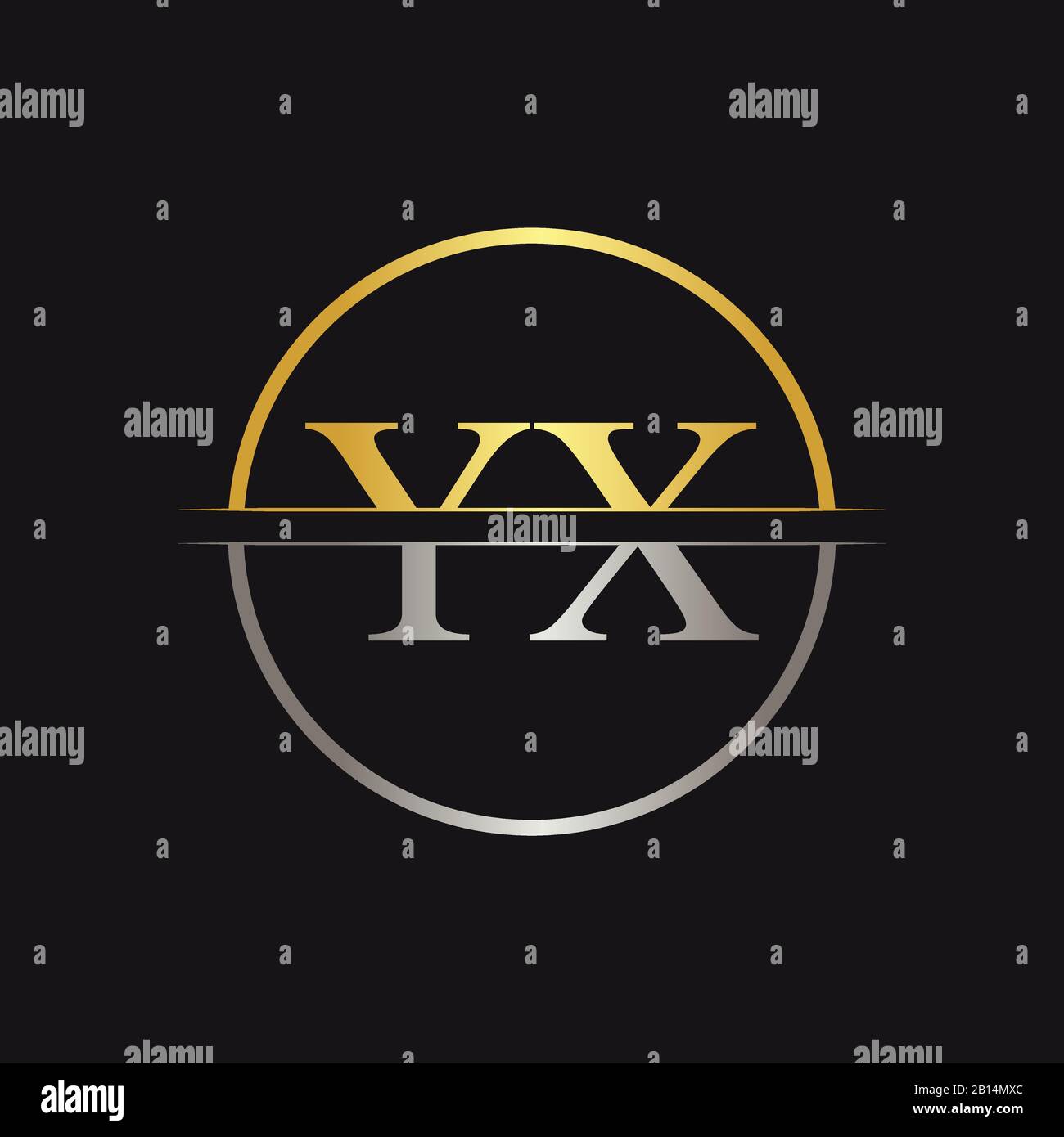 Modello Vettore Di Disegno Con Logo Yx Iniziale. Lettera Creativa Immagine Vettoriale Del Logo Yx Business Illustrazione Vettoriale