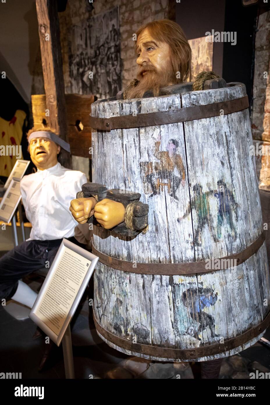 Museo della tortura Bruges, Belgio. Foto Stock