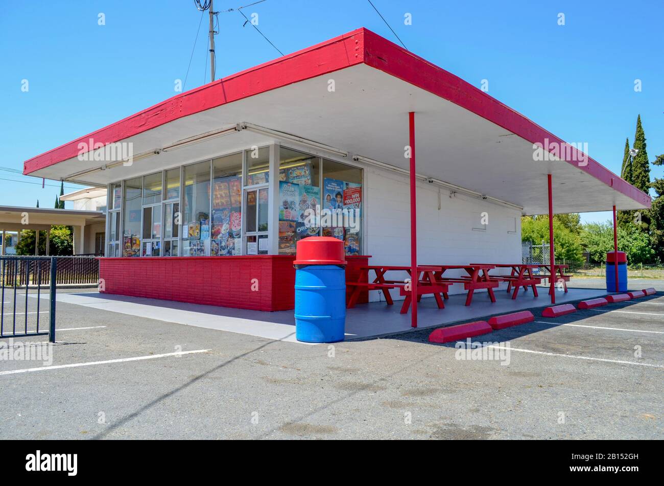 Retro Dairy Queen, 18th Street, Antioch, California, Stati Uniti Foto Stock