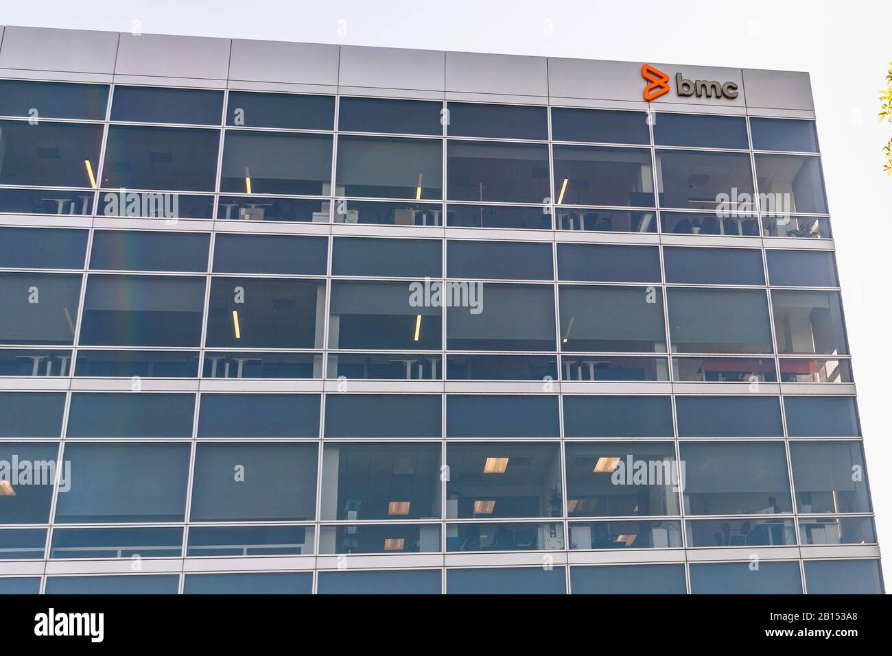 18 febbraio 2020 Santa Clara / CA/ USA - sede centrale BMC a Silicon Valley; BMC Software, Inc. È una società americana di software aziendale Foto Stock
