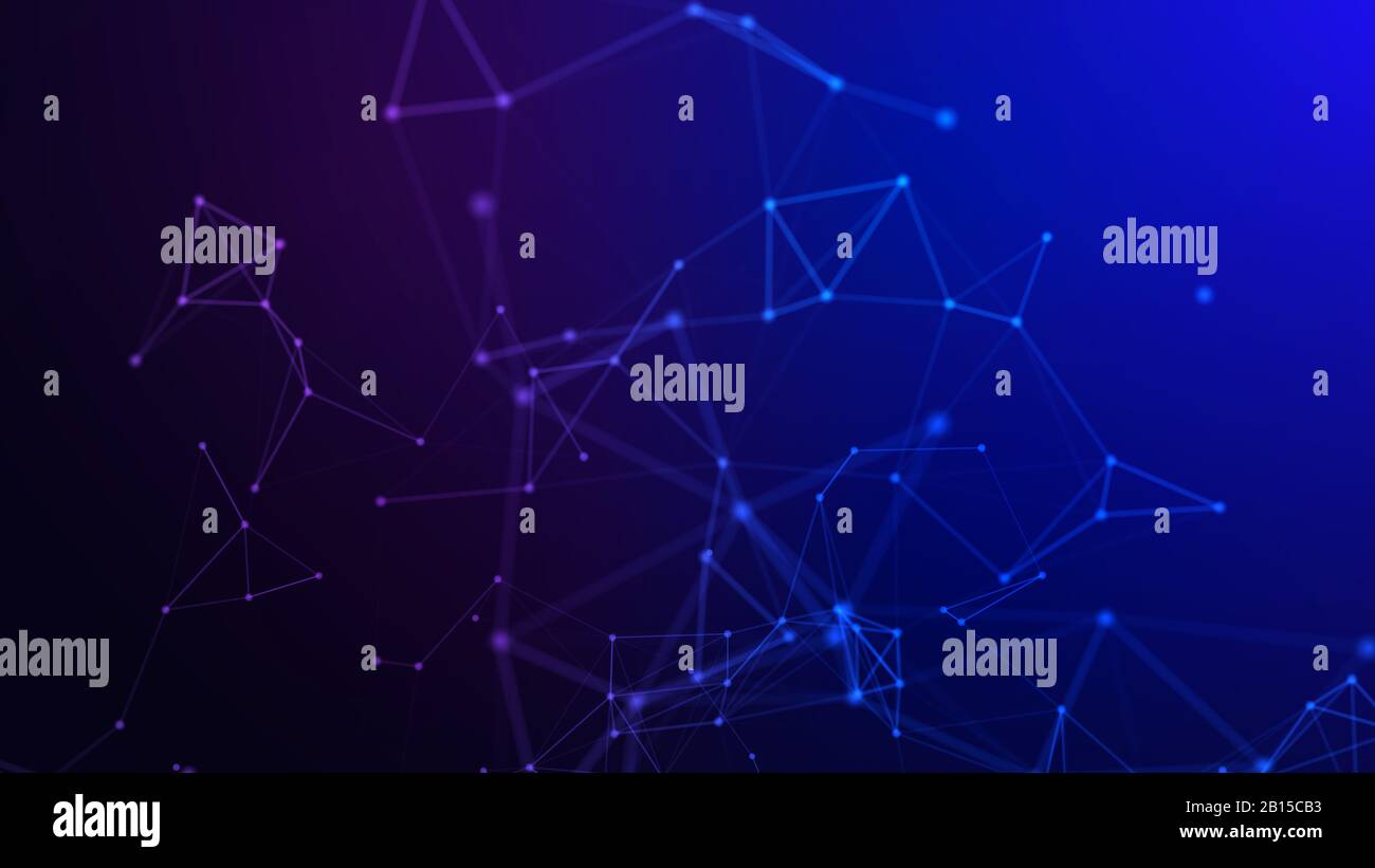 Concetto di rete, di comunicazione di internet. 3d'illustrazione. Foto Stock