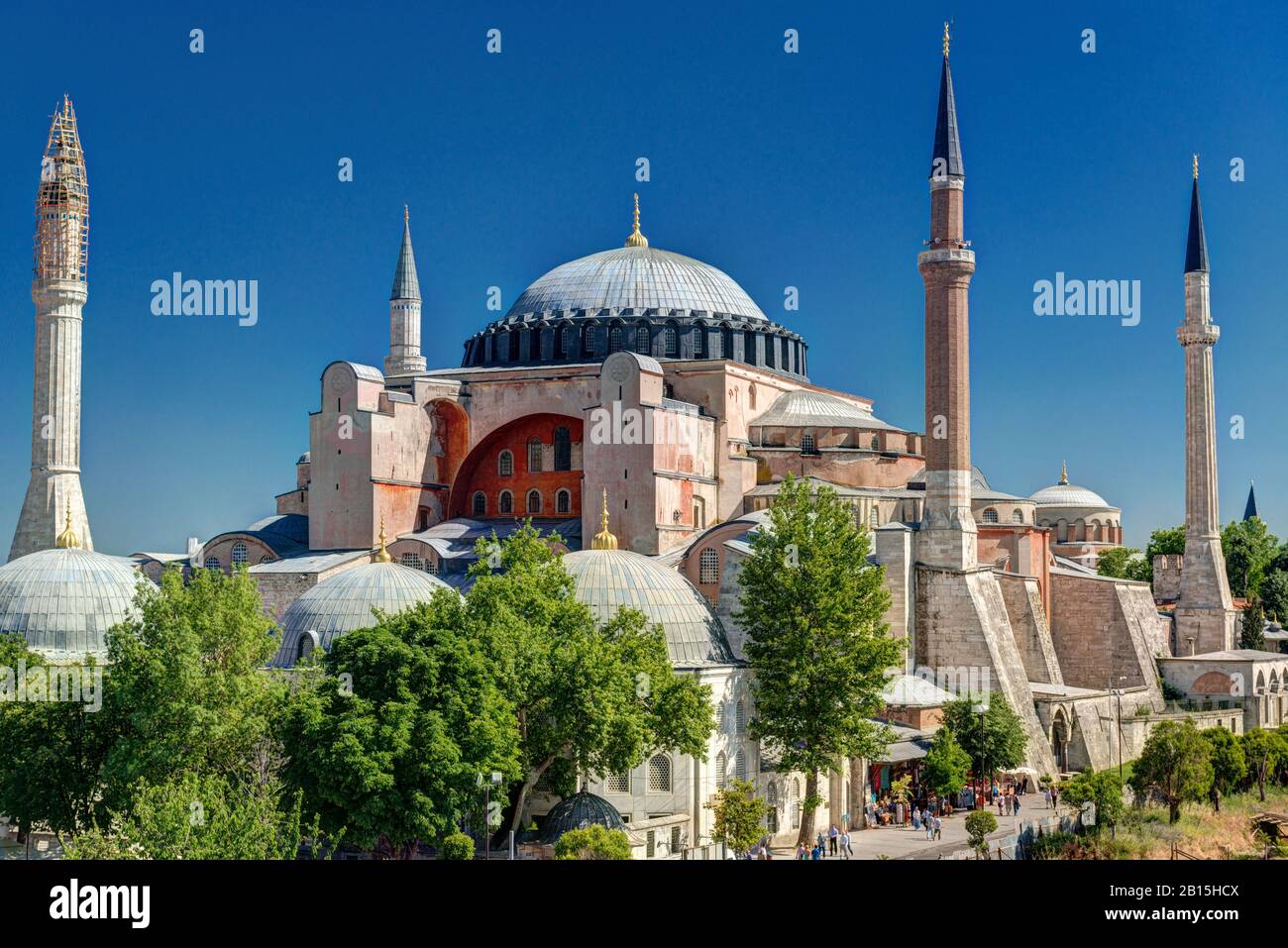 Hagia Sophia in Istanbul, Turchia. Hagia Sophia è il più grande monumento della cultura bizantina. Foto Stock