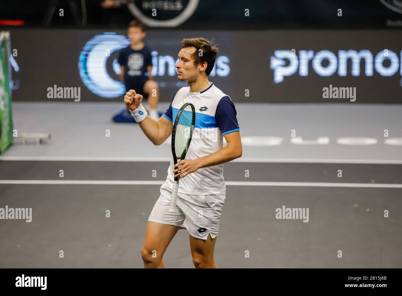 Julian ocleppo durante l'ATP Bergamo Challenger, Bergamo, Italia, 22 Feb 2020, Tennis International Foto Stock