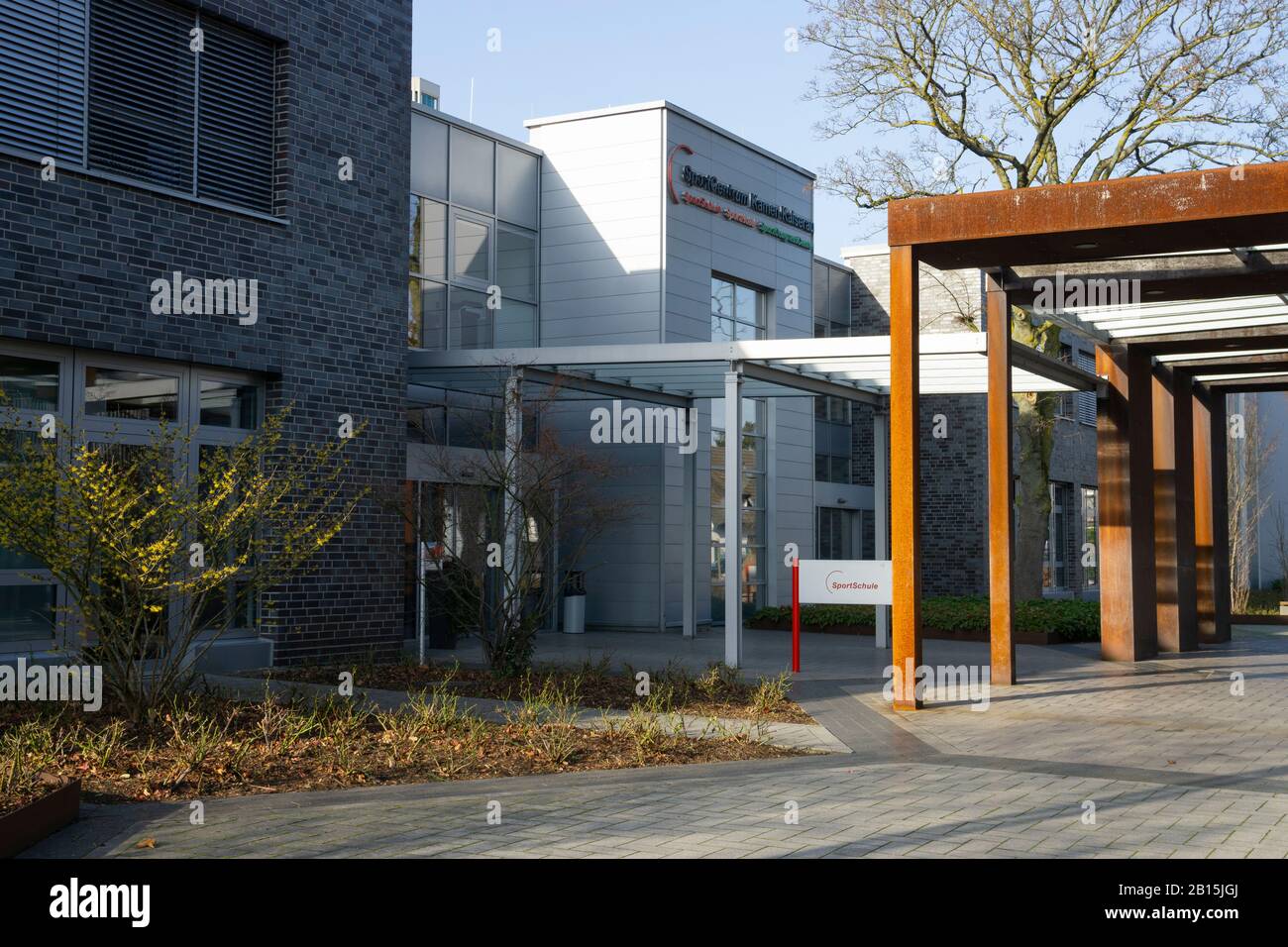 Centro Sportivo, Kamen, Zona Della Ruhr, Renania Settentrionale-Vestfalia, Germania, Europa Foto Stock