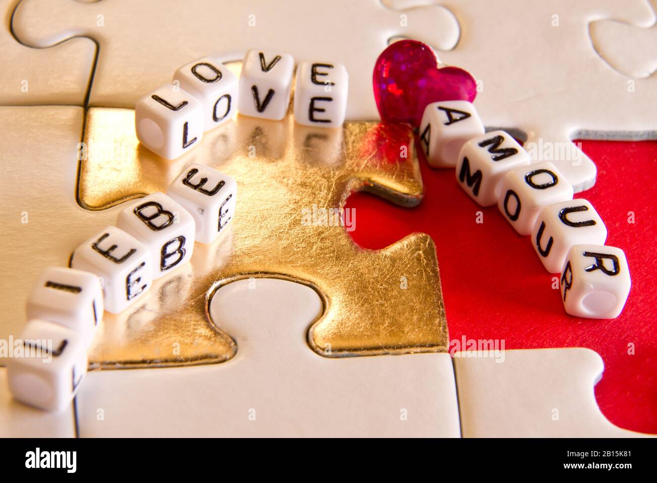 Echte Liebe, Amore, Amour Foto Stock