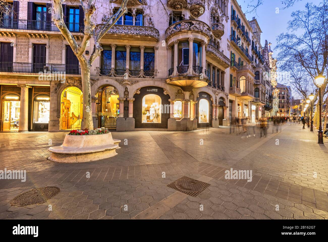 Casa Lleo Morera, Passeig de Gracia, Barcellona, in Catalogna, Spagna Foto Stock