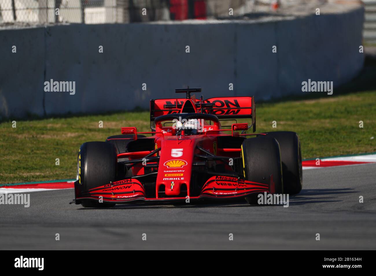 Sebastian Vettel, Scuderia Ferrari. Formula 1 World Championship 2020, Winter testing Days 1 2020 Barcelona, 19-21 febbraio 2020. Foto Stock
