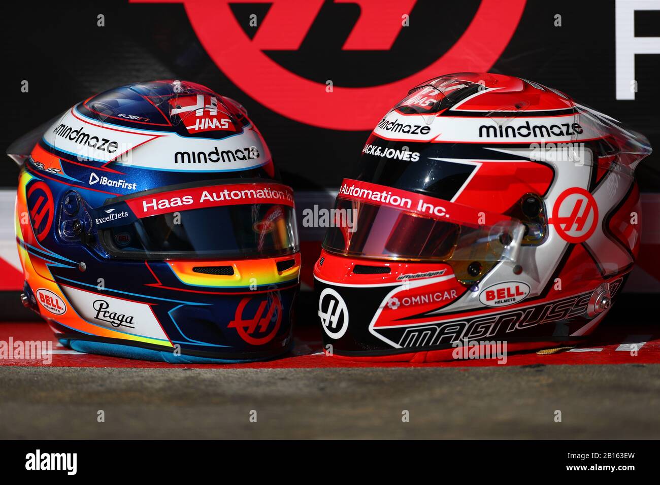 20 Kevin Magnussen, Haas F1 Team. GP d'Italia, campionato mondiale di Formula 1 2020, giornate invernali di test n. 1 2020 Barcellona, 19-21 febbraio 2020. Foto Stock