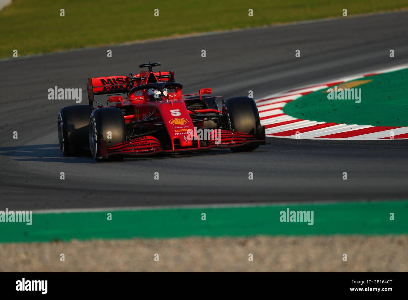 Sebastian Vettel, Scuderia Ferrari. Formula 1 World Championship 2020, Winter testing Days 1 2020 Barcelona, 19-21 febbraio 2020. Foto Stock