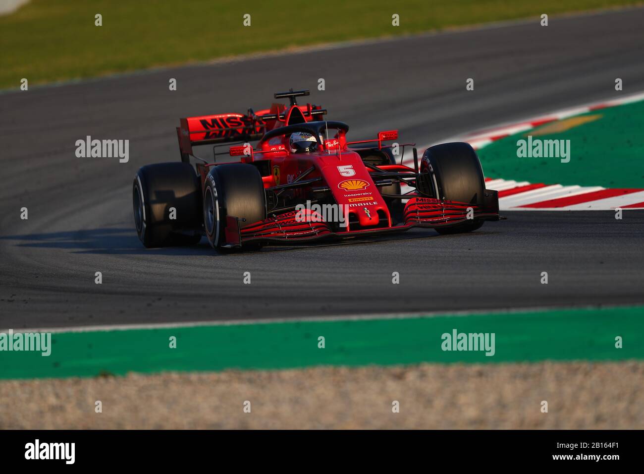 Sebastian Vettel, Scuderia Ferrari. Formula 1 World Championship 2020, Winter testing Days 1 2020 Barcelona, 19-21 febbraio 2020. Foto Stock