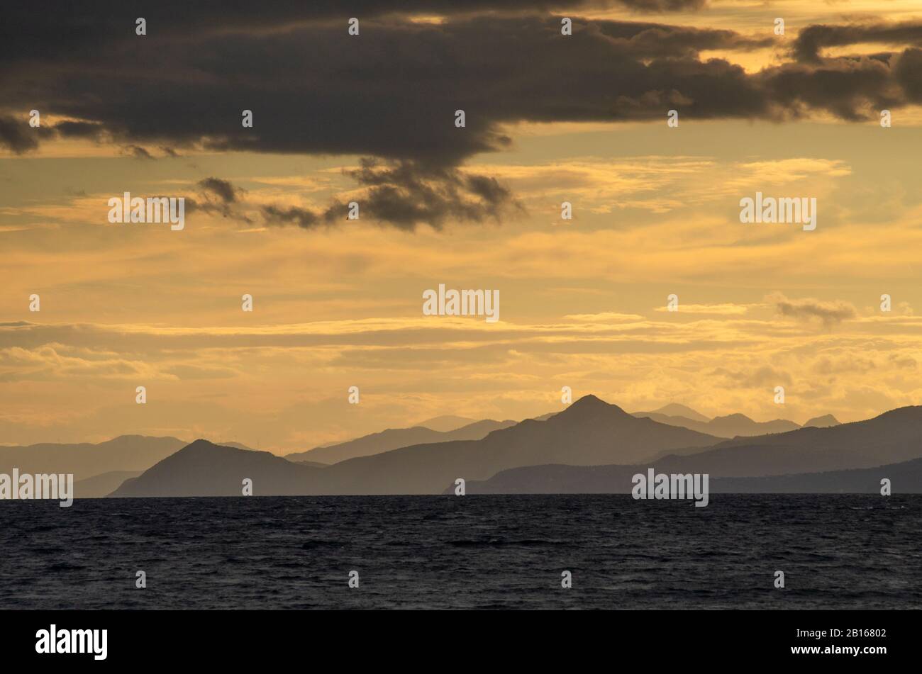 Paesaggio montano spettacolare Foto Stock