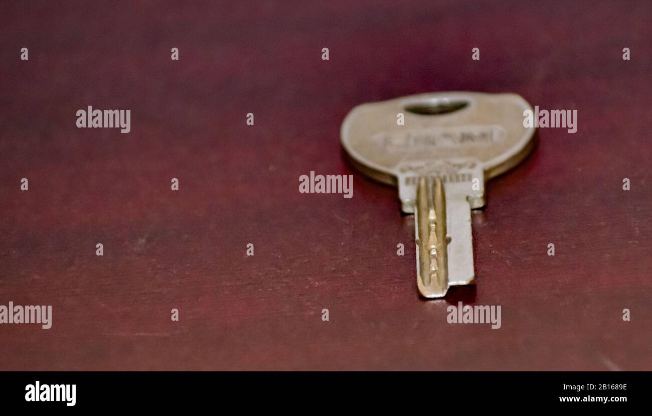 Una serratura è un dispositivo di fissaggio meccanico o elettronico che viene rilasciato da un oggetto fisico, o da una loro combinazione o che può essere solo a fune Foto Stock