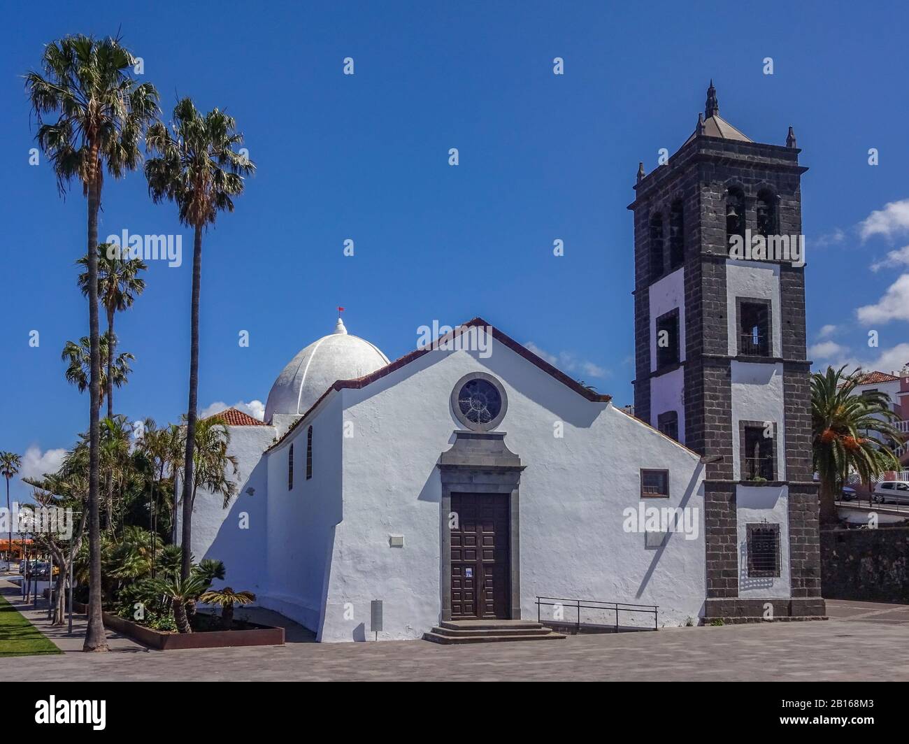 Chiesa di San Pietro l'Apsotle a El Sauzal sull'isola spagnola Tenerife Foto Stock