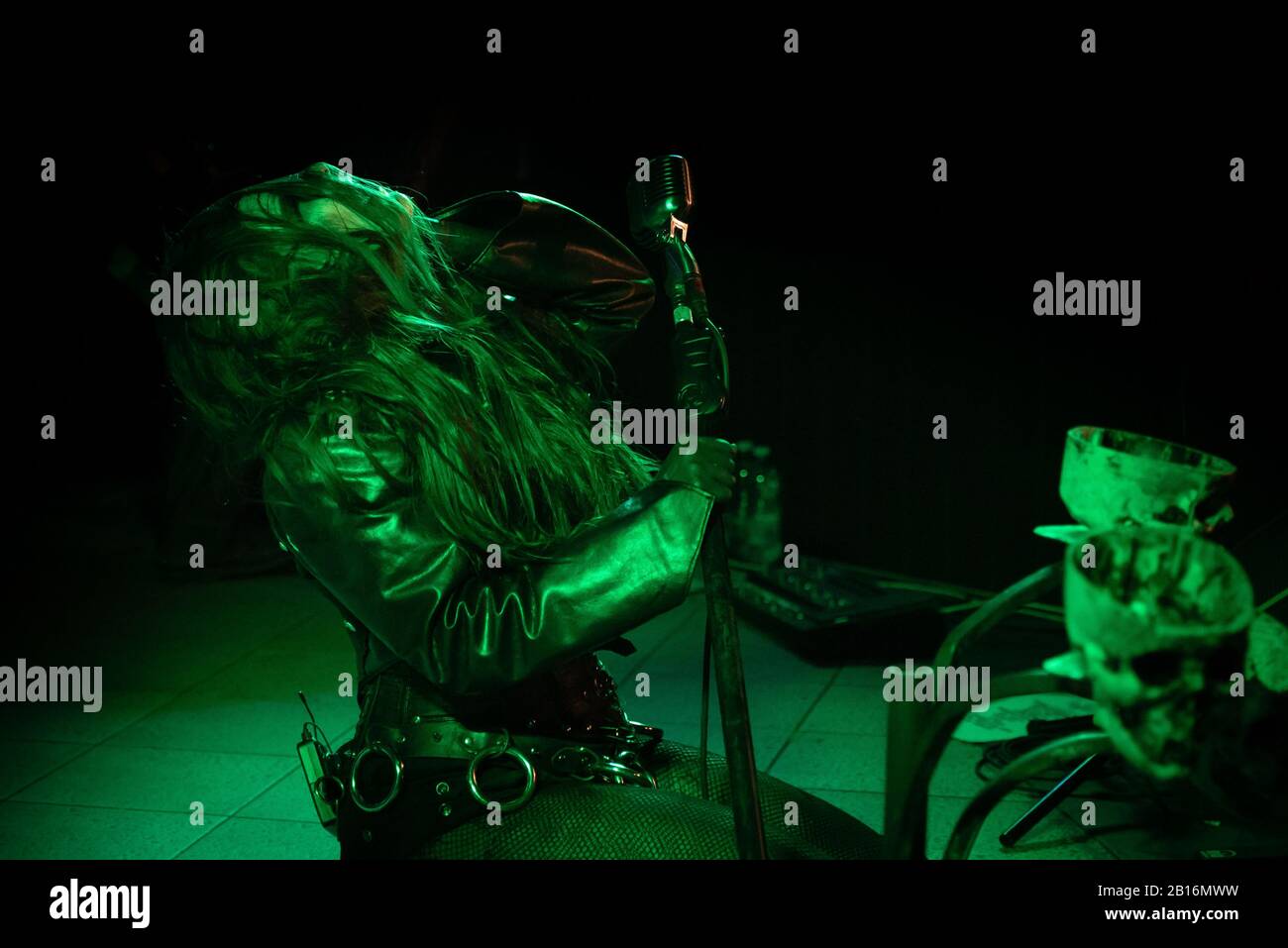 Milano, Italia - 6 Giugno 2018: Italiano metal rock band DEATHLESS LEGACY, dalla Toscana, suona presso un club leggenda di Milano. Brambilla Simone Live News phot Foto Stock