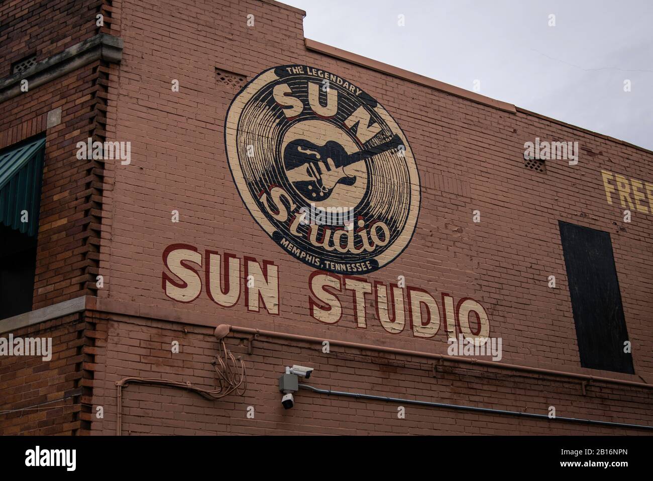 Memphis, Tennessee - 27 gennaio 2020: Storico Sun Studio, il luogo di nascita del Rock 'n' Roll' Foto Stock