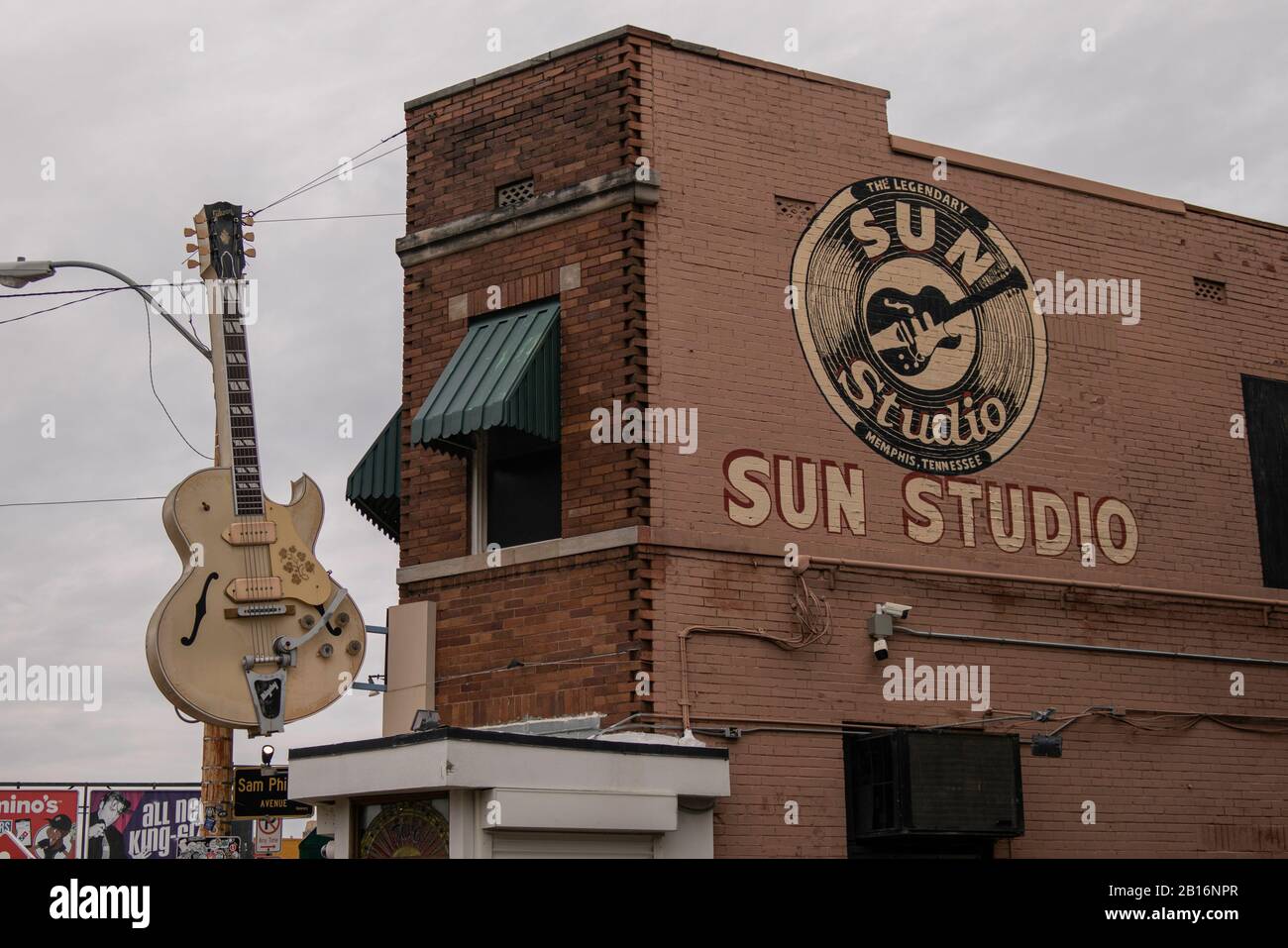 Memphis, Tennessee - 27 gennaio 2020: Storico Sun Studio, il luogo di nascita del Rock 'n' Roll' Foto Stock