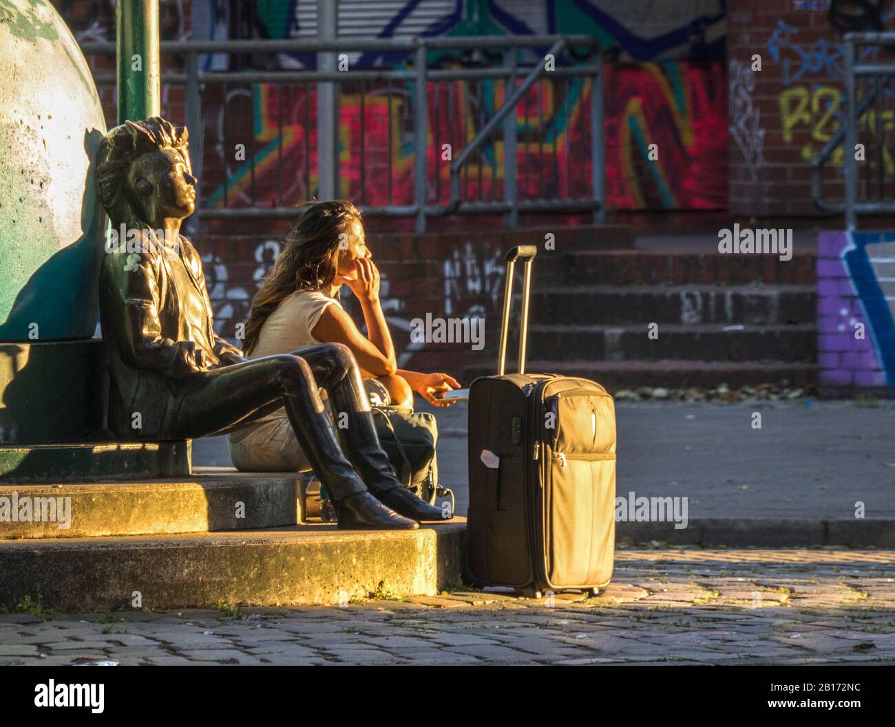 Berlino Kreuzberg Admiralstr. Punk Foto Stock