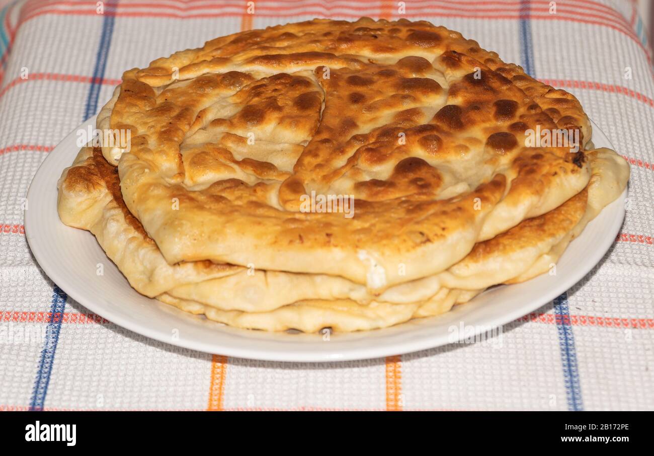 Torte saporite e fresche cucinate recentemente a casa Foto Stock