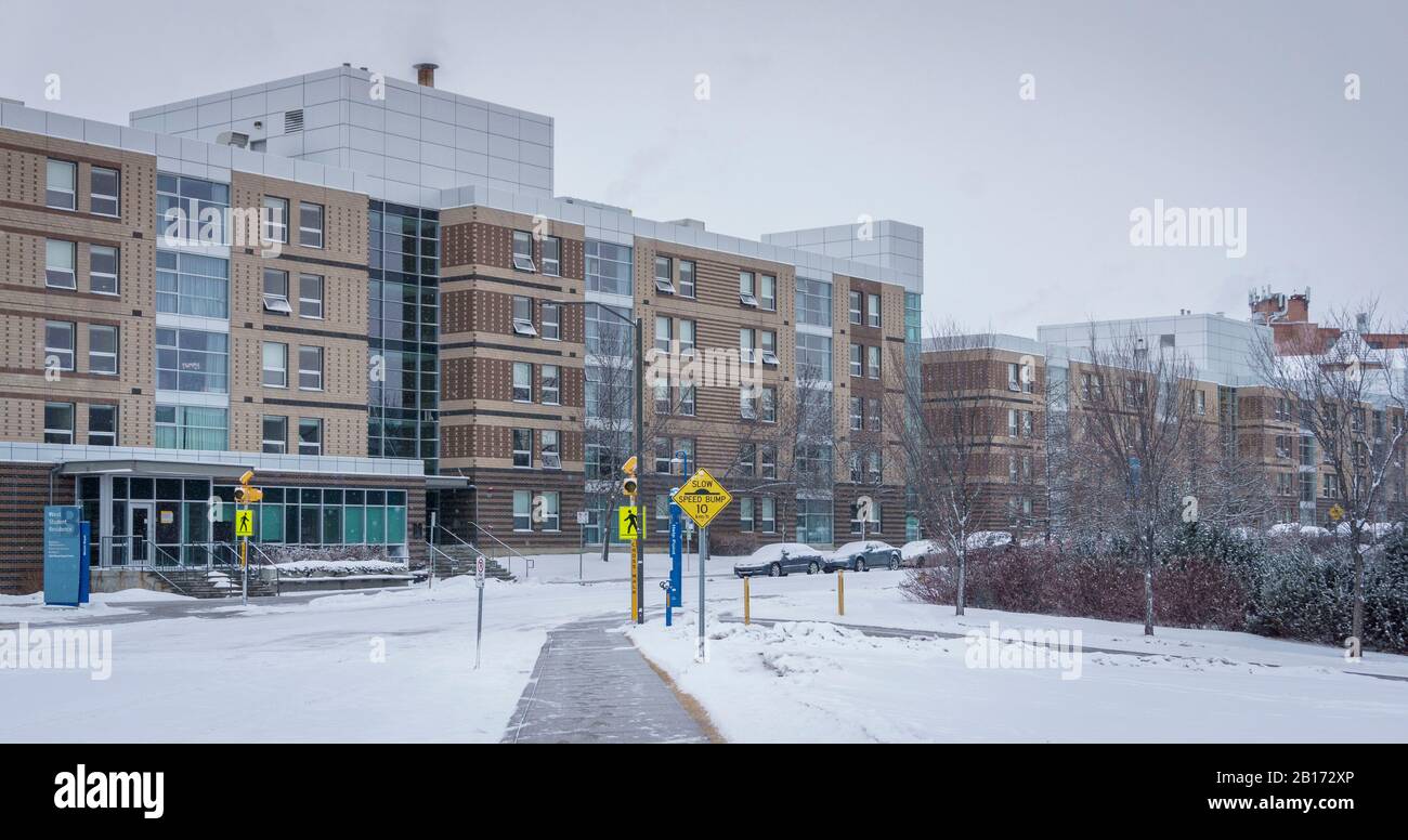 Student Residence Mru Calgary Alberta Foto Stock